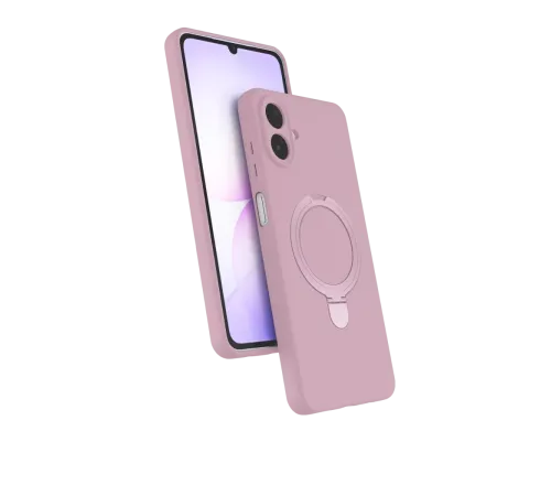 Samsung Galaxy A07 4G Regal Magsafe Standlı Kapak - Açık Pembe