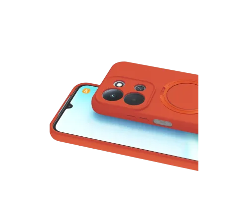 Xiaomi Redmi 15C 4G Regal Magsafe Standlı Kapak - Turuncu