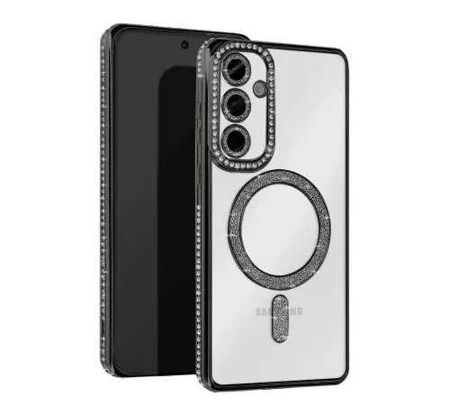 Samsung Galaxy A17 5G Joke Simli Magneticsafe Kılıf - Siyah