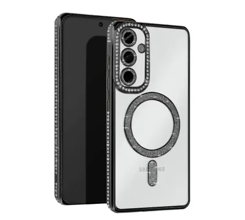 Samsung Galaxy A17 5G Joke Simli Magneticsafe Kılıf - Siyah