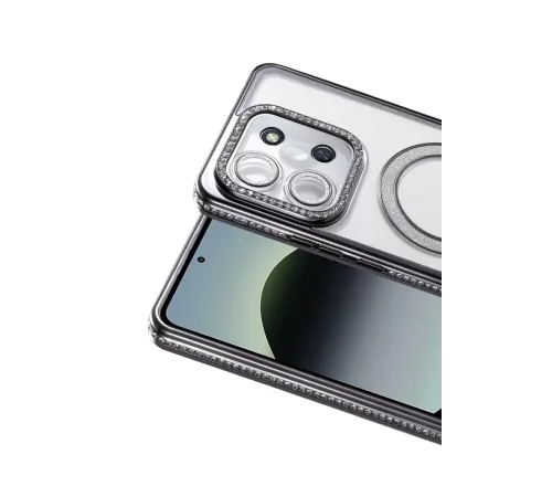 Xiaomi Redmi 15C 4G Joke Simli Magneticsafe Kılıf - Siyah