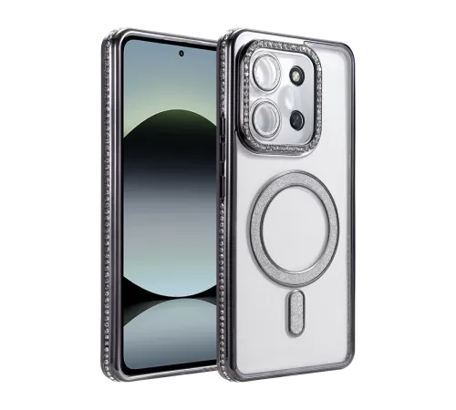 Xiaomi Redmi 15C 4G Joke Simli Magneticsafe Kılıf - Siyah