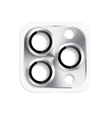 Apple iPhone 16 Pro Max Pers Alüminyum Kamera Lens - Gümüş