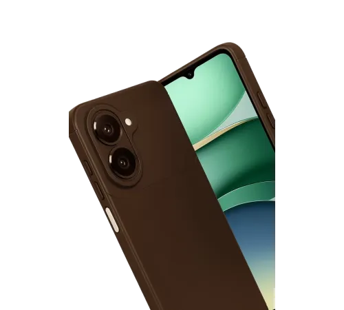 Samsung Galaxy A07 4G Auto Focus Karbon Kapak - Kahverengi