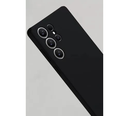 Samsung Galaxy S25 Ultra Kılıf Nano içi Kadife Silikon - Siyah