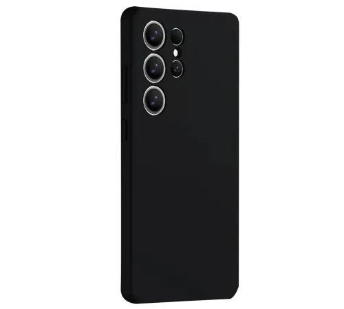 Samsung Galaxy S25 Ultra Kılıf Nano içi Kadife Silikon - Siyah