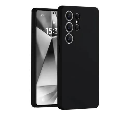 Samsung Galaxy S25 Ultra Kılıf Nano içi Kadife Silikon - Siyah