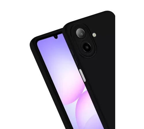 Samsung Galaxy A07 4G Nano içi Kadife Silikon - Siyah