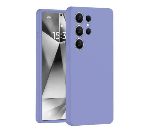 Samsung Galaxy S25 Ultra Kılıf Nano içi Kadife Silikon - Lila
