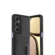 Realme C65 Sara Kartvizitli Deri Kılıf - Siyah