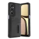 Realme C65 Sara Kartvizitli Deri Kılıf - Siyah