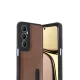 Realme C65 Sara Kartvizitli Deri Kılıf - Taba