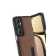Realme C65 Sara Kartvizitli Deri Kılıf - Taba