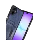 Samsung Galaxy A07 4G Sara Kartvizitli Deri Kılıf - Lacivert