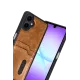Samsung Galaxy A07 4G Sara Kartvizitli Deri Kılıf - Taba