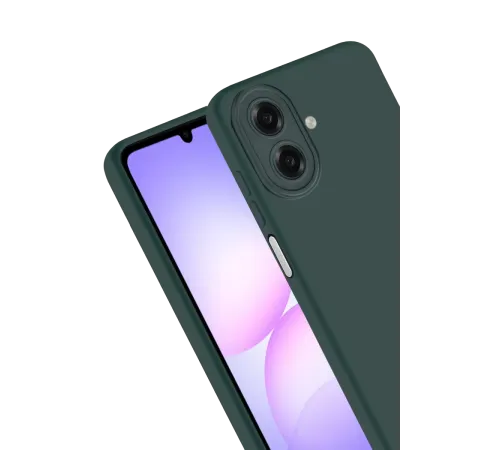 Samsung Galaxy A07 4G Nano içi Kadife Silikon - K.Yeşil