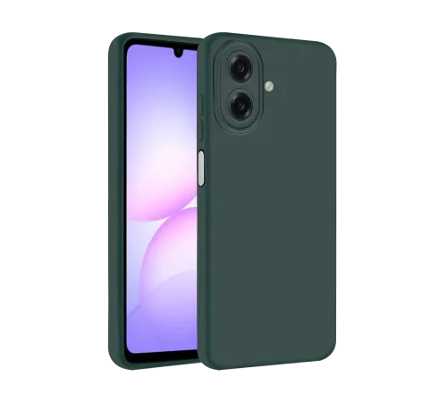 Samsung Galaxy A07 4G Nano içi Kadife Silikon - K.Yeşil