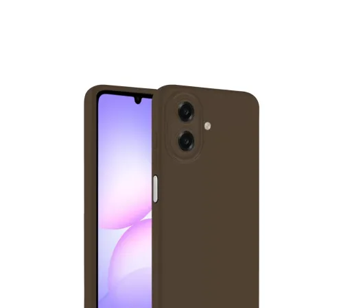 Samsung Galaxy A07 4G First Silikon - Kahverengi