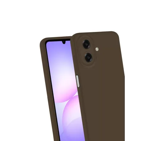 Samsung Galaxy A07 4G First Silikon - Kahverengi