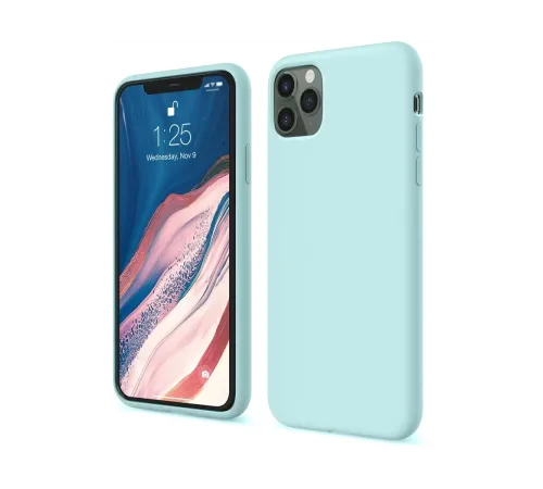 Apple iPhone 11 Pro Kılıf First Silikon - Turkuaz