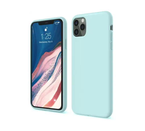 Apple iPhone 11 Pro Kılıf First Silikon - Turkuaz