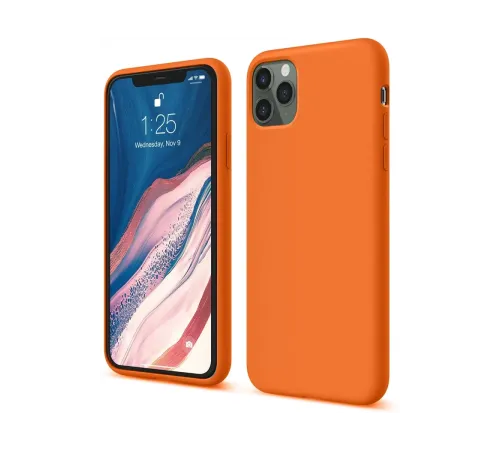 Apple iPhone 11 Pro Kılıf First Silikon - Turuncu