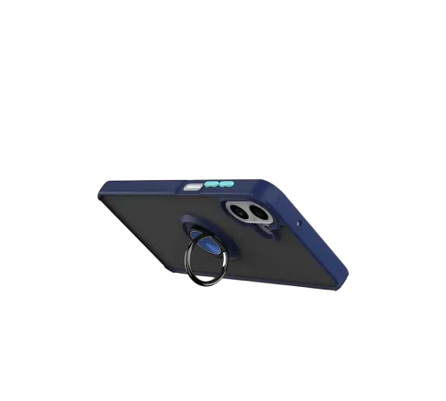 Samsung Galaxy A07 4G Montreal Yüzüklü Silikon Kapak - Lacivert