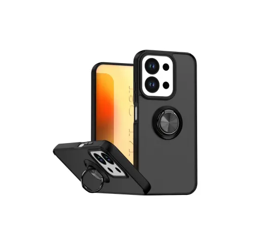 Xiaomi Redmi 15C 4G Montreal Yüzüklü Silikon Kapak - Siyah