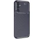 Samsung Galaxy S25 Kılıf Auto Focus Karbon Kapak - Lacivert