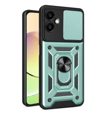 Samsung Galaxy A07 4G Pars Lens Yüzüklü Silikon - Yeşil