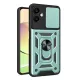 Samsung Galaxy A07 4G Pars Lens Yüzüklü Silikon - Yeşil