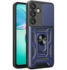 Samsung Galaxy A17 5G Pars Lens Yüzüklü Silikon - Lacivert