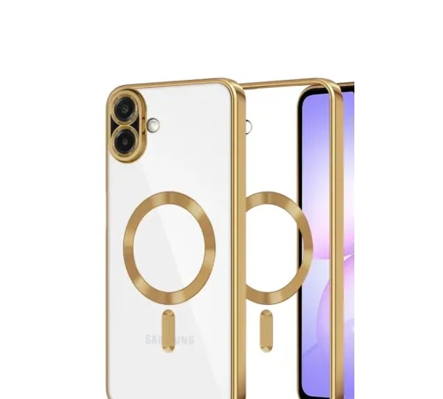 Samsung Galaxy A07 4G Kross Magneticsafe Kapak - Gold