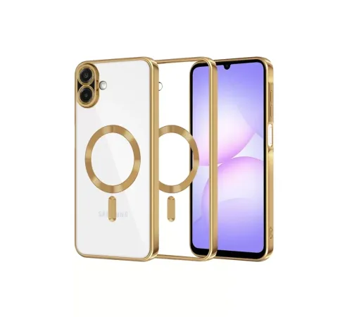 Samsung Galaxy A07 4G Kross Magneticsafe Kapak - Gold