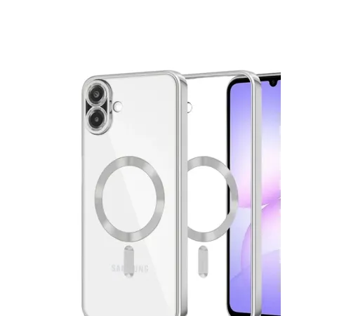 Samsung Galaxy A07 4G Kross Magneticsafe Kapak - Gümüş