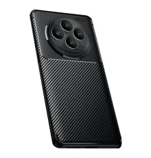 Reno 11 FS Kılıf Auto Focus Karbon Kapak - Siyah