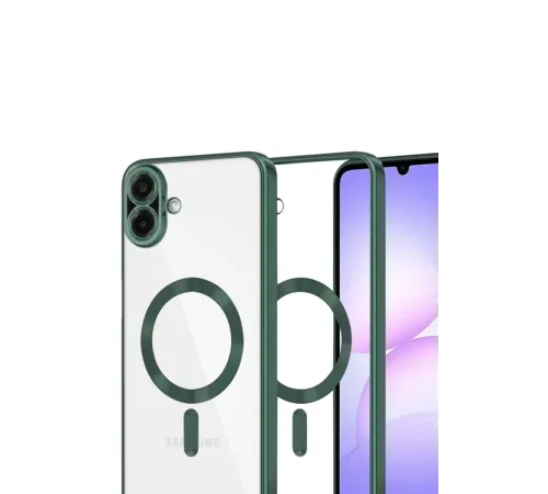 Samsung Galaxy A07 4G Kross Magneticsafe Kapak - Koyu Yeşil
