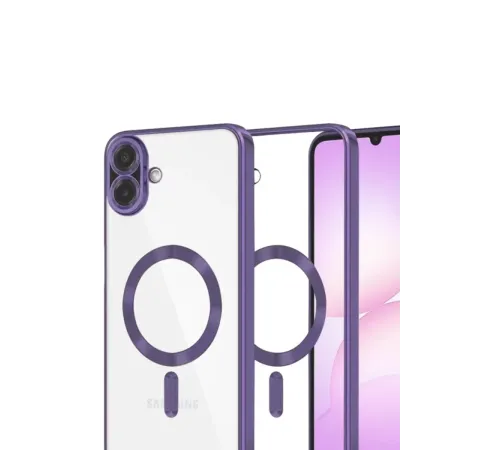 Samsung Galaxy A07 4G Kross Magneticsafe Kapak - Mor