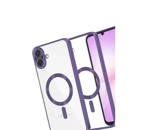 Samsung Galaxy A07 4G Kross Magneticsafe Kapak - Mor
