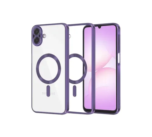 Samsung Galaxy A07 4G Kross Magneticsafe Kapak - Mor