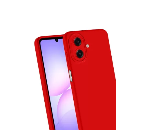 Samsung Galaxy A07 4G First Silikon - Kırmızı