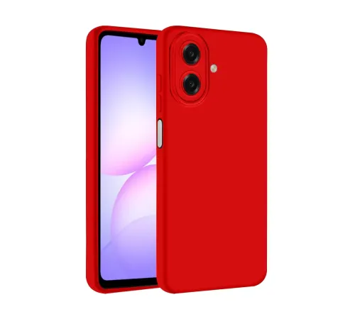Samsung Galaxy A07 4G First Silikon - Kırmızı