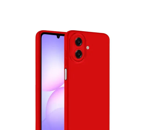 Samsung Galaxy A07 4G Nano içi Kadife Silikon - Kırmızı