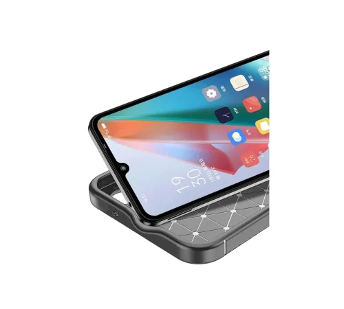 Samsung Galaxy A06 Kılıf Auto Focus Karbon Kapak - Gri