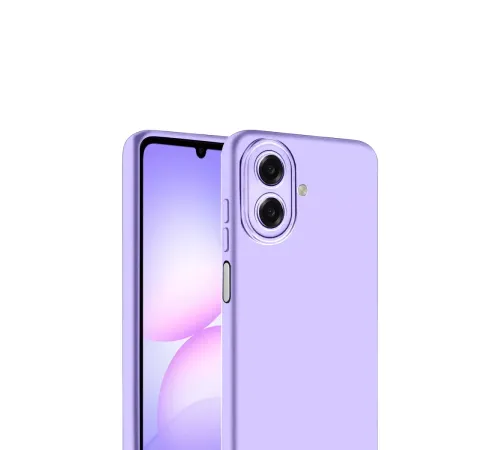Samsung Galaxy A07 4G Nano içi Kadife Silikon - Lila