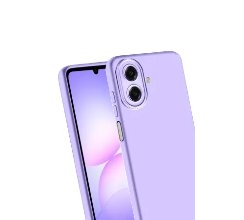 Samsung Galaxy A07 4G Nano içi Kadife Silikon - Lila