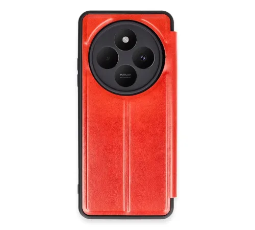 Xiaomi Redmi 14C Kılıf Flip Cover - Kırmızı