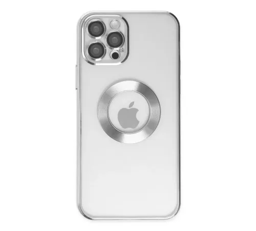Apple iPhone 12 Pro Kılıf Slot Silikon - Gümüş