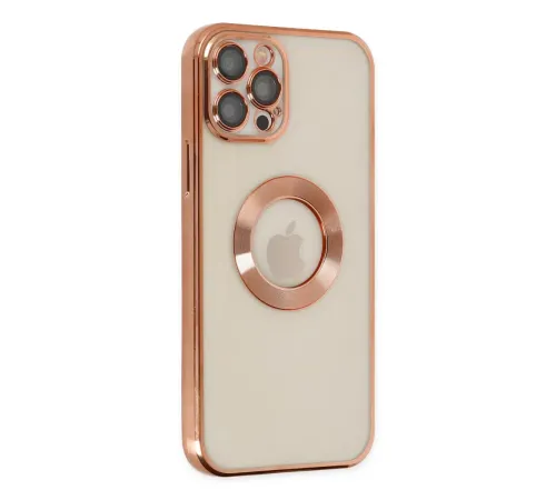 Apple iPhone 12 Pro Kılıf Slot Silikon - Rose Gold