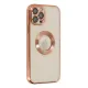 Apple iPhone 12 Pro Kılıf Slot Silikon - Rose Gold